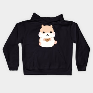 Hamster with Cookie Kids Hoodie